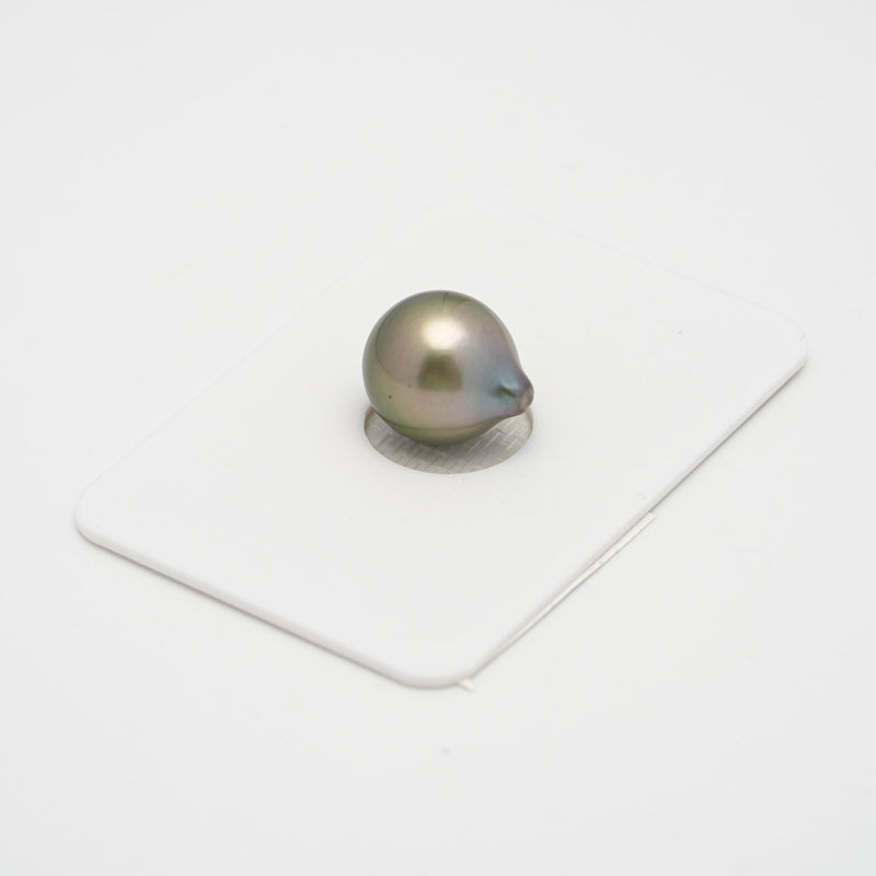 1pcs Green 11.1mm - SB AAA/TOP Quality Tahitian Pearl Single LP1869 THMIX2