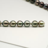 43pcs "High Luster" Mix 8-11mm - CL/SB AAA/AA Quality Tahitian Pearl Necklace NL1613 HL3