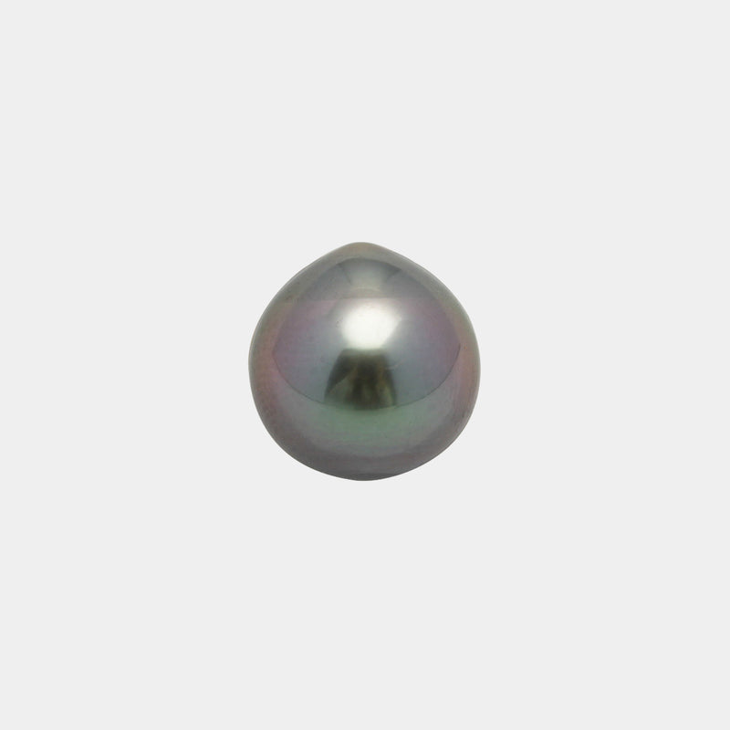 1pcs "High Luster" Aubergine 11mm - SB/NR TOP/AAA Quality Tahitian Pearl Single LP2146 OR10