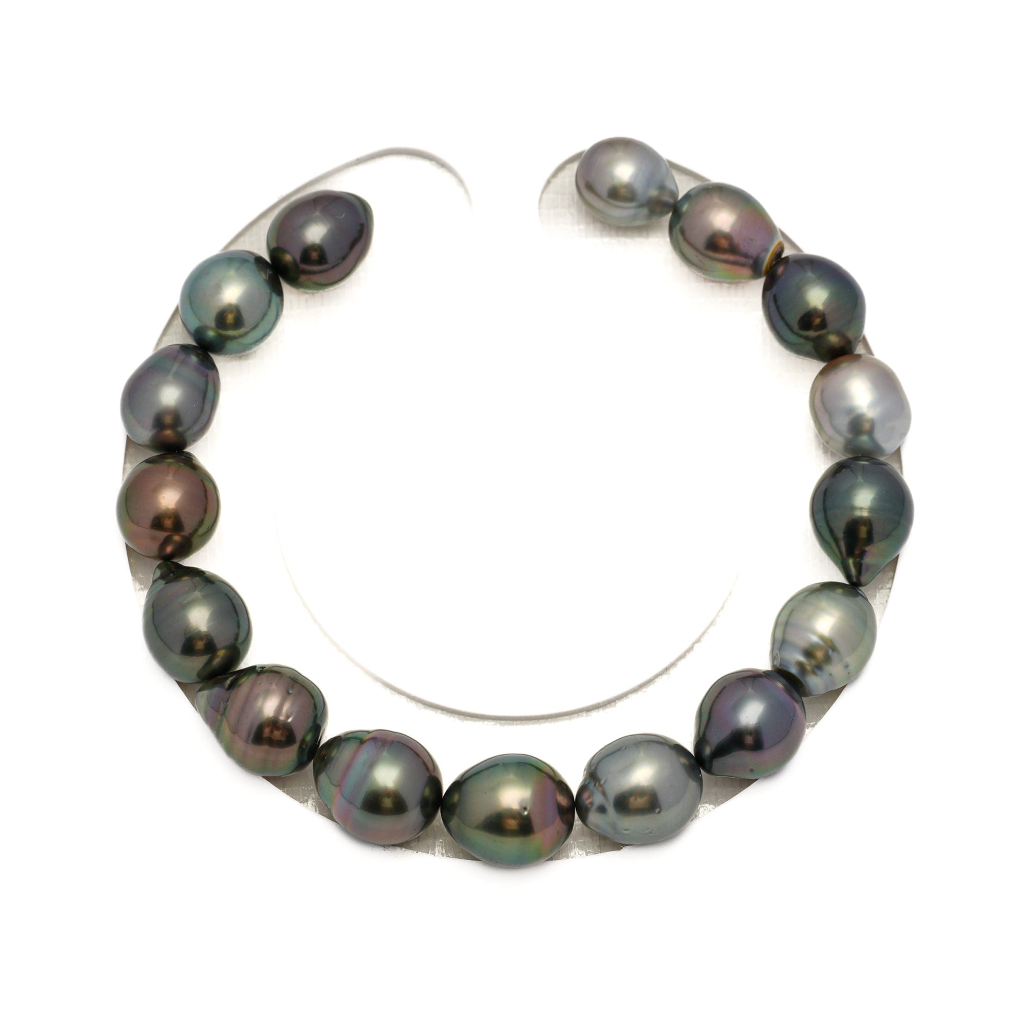 16pcs Multicolor 8-10mm - SB AAA Quality Tahitian Pearl Bracelet BR2268 HL4