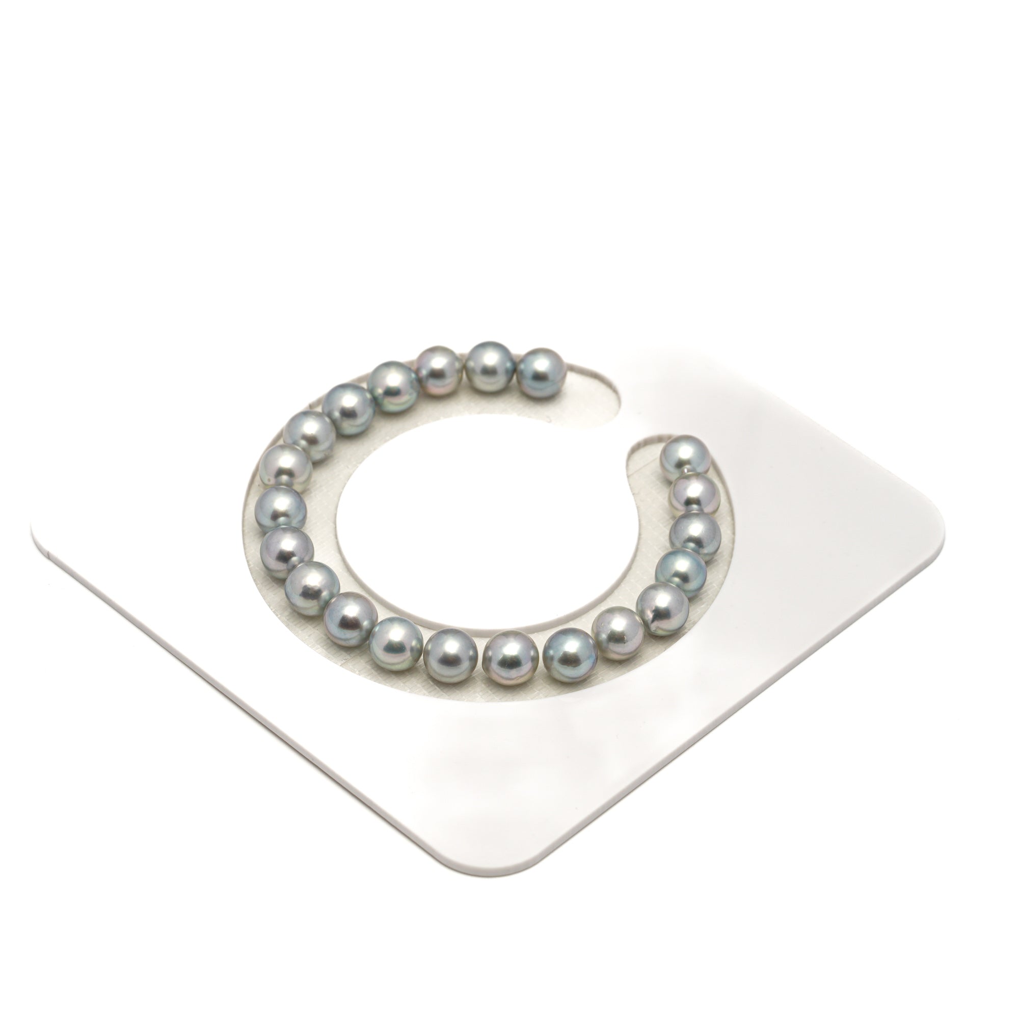 21pcs Akoya Pearl Silver Mix 7.4-7.9mm - SR/NR AAA/AA Quality Bracelet AKBR2399 CMA1