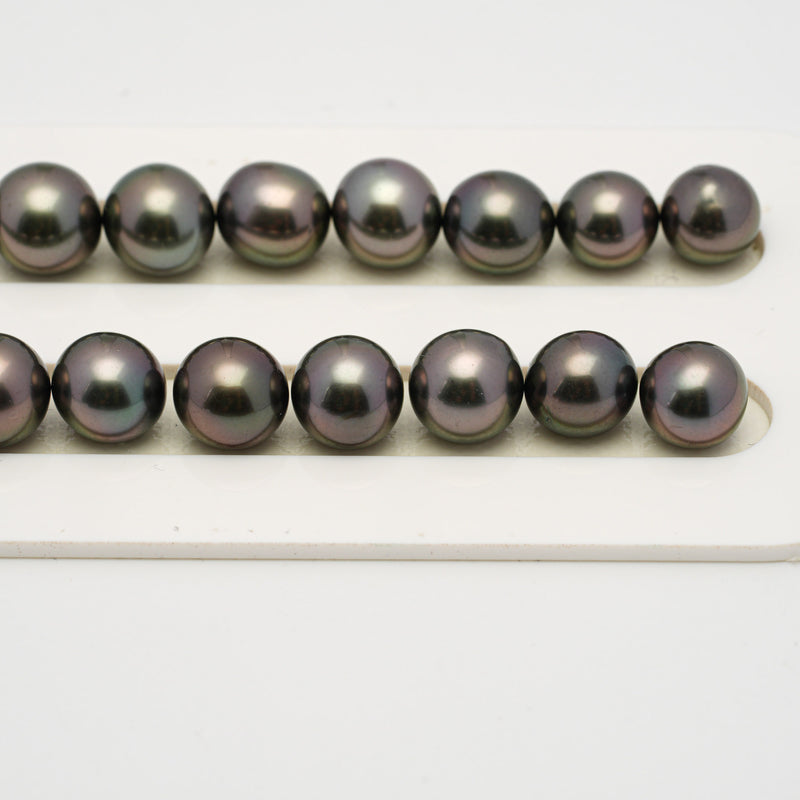 41pcs Multicolor 8-10mm - SR/NR TOP/AAA Quality Tahitian Pearl Necklace NL1517