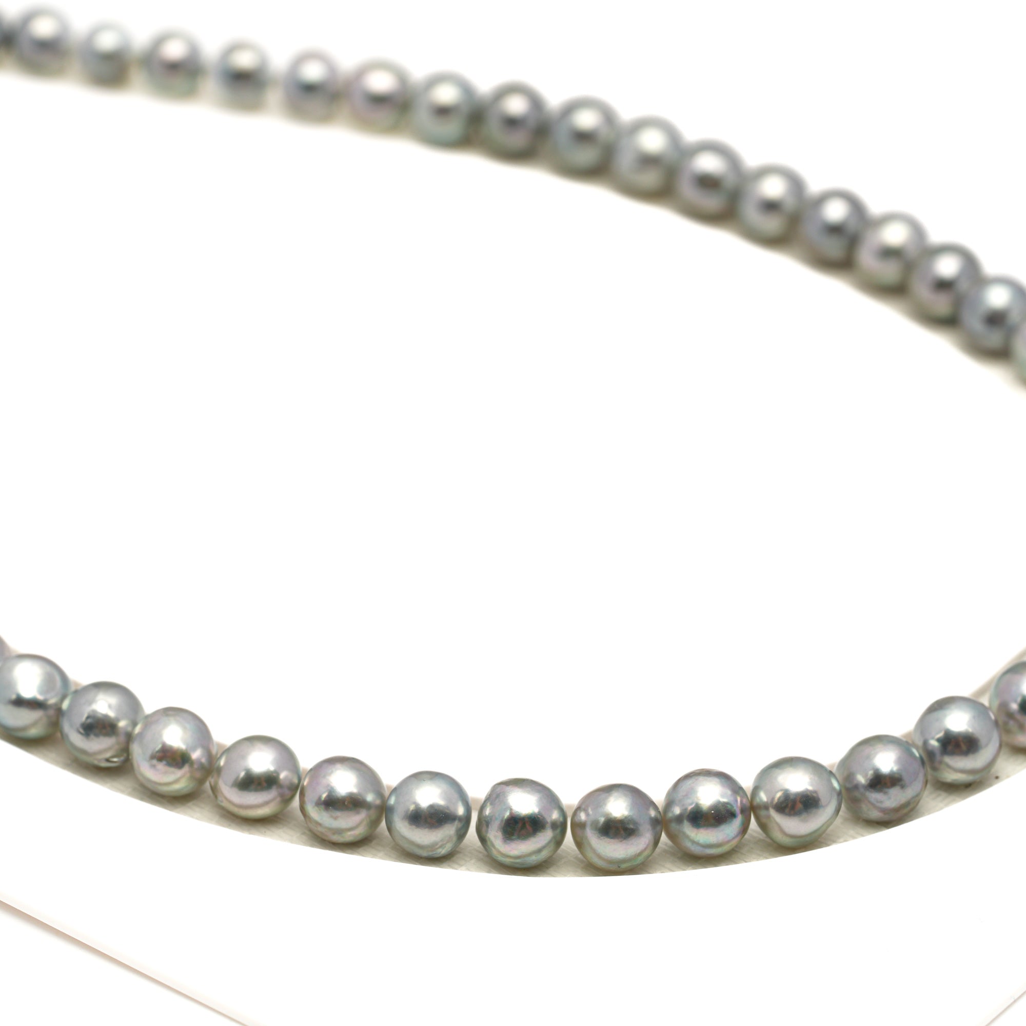 50pcs Akoya Pearl "High Luster" Silver Mix 7-7.9mm - BQ AAA/AA Quality Necklace AKNL1749 CMA1