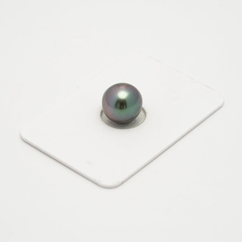 1pcs "High Luster" Aubergine 11mm - SB/NR TOP/AAA Quality Tahitian Pearl Single LP2146 OR10