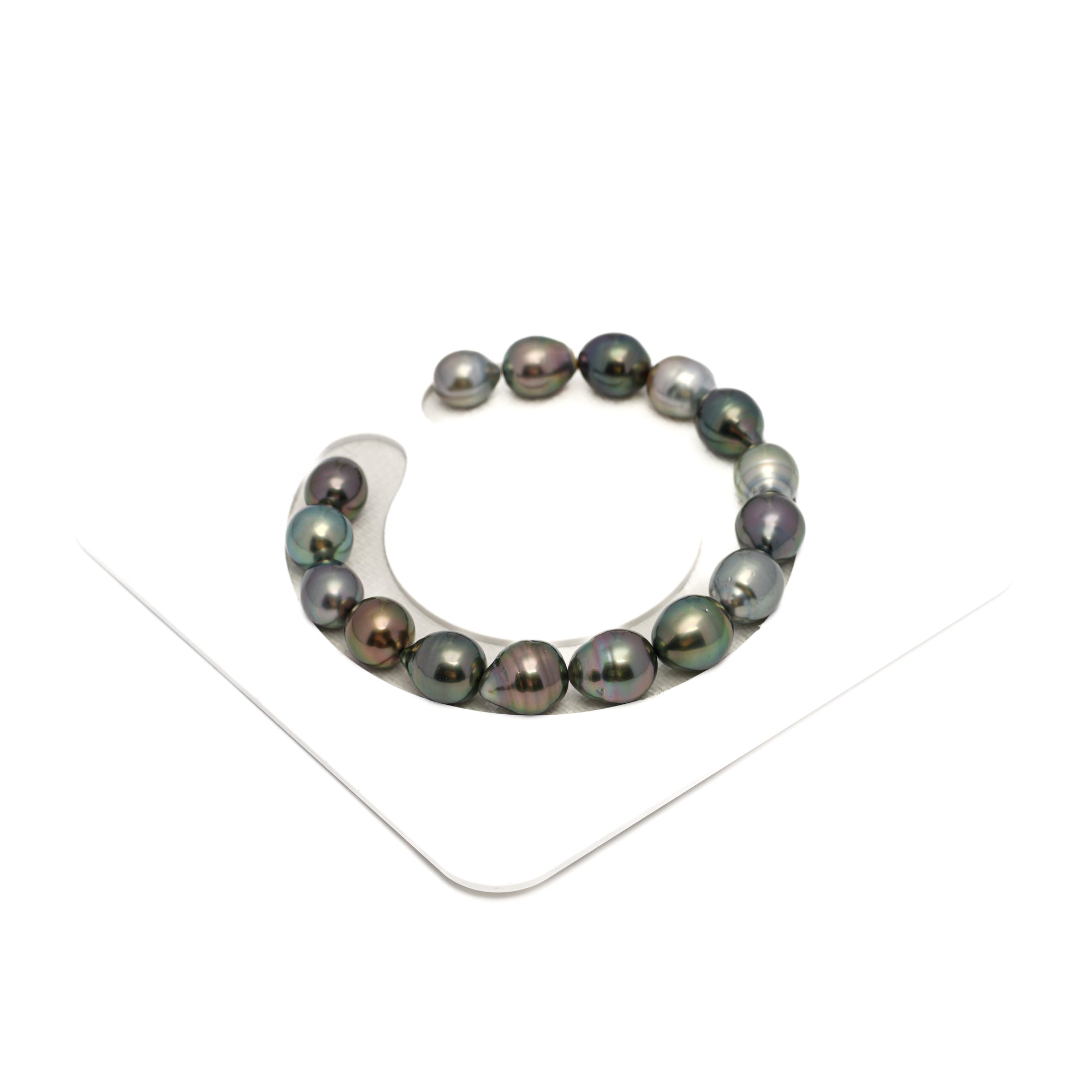 16pcs Multicolor 8-10mm - SB AAA Quality Tahitian Pearl Bracelet BR2268 HL4