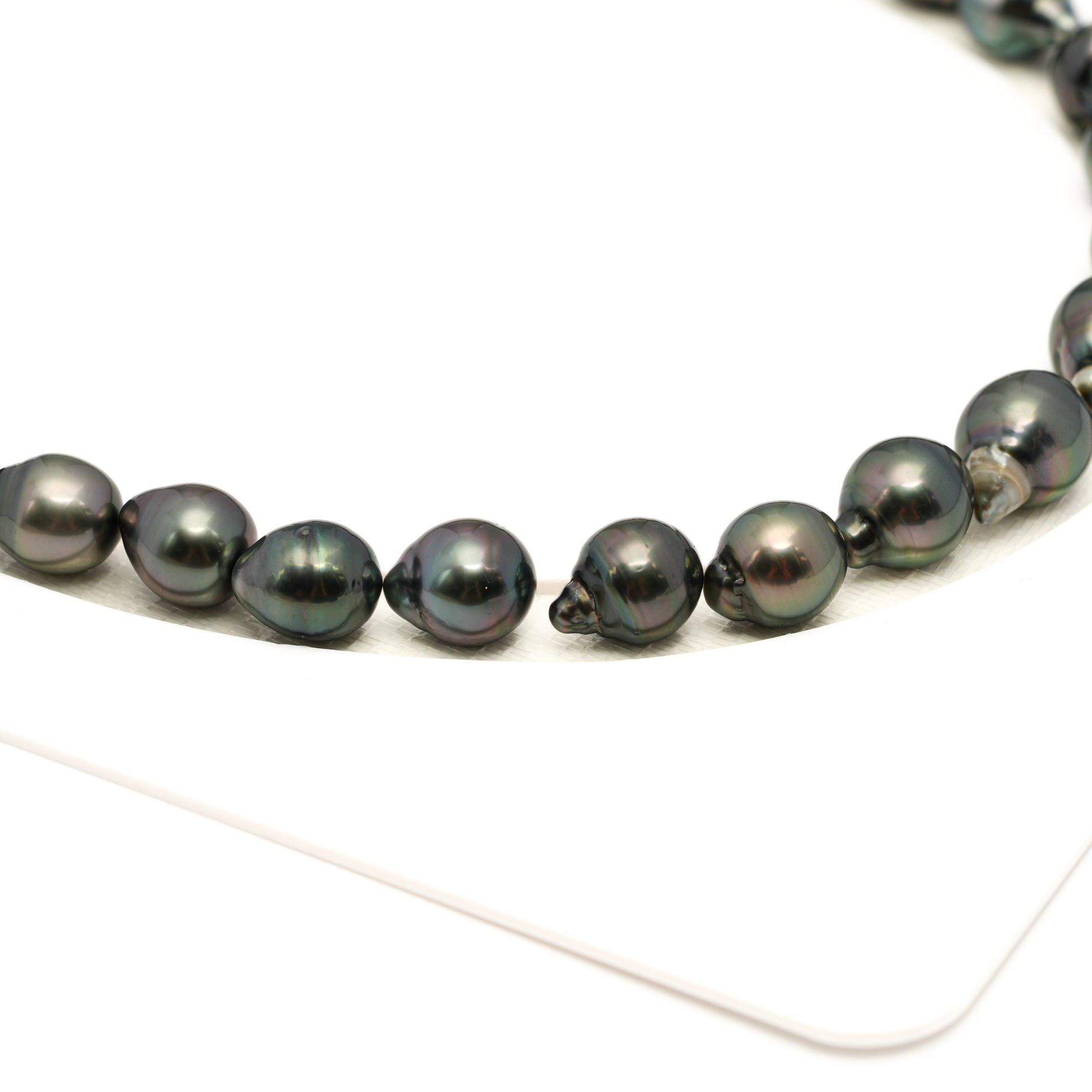 35pcs Dark 8-11mm - SB AAA Quality Tahitian Pearl Necklace NL1771 LP1