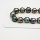 42pcs Multicolor 8-10mm - SB AAA/AA Quality Tahitian Pearl Necklace NL1513 THMIX2.6