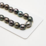 42pcs Multicolor 8-10mm - SB AAA/AA Quality Tahitian Pearl Necklace NL1513 THMIX2.6