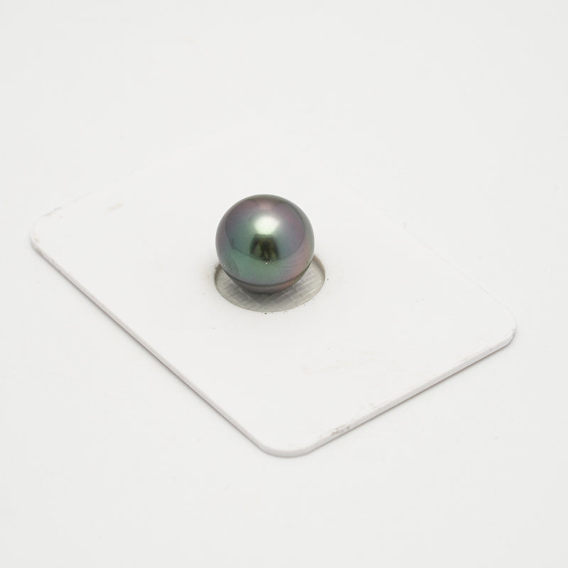 1pcs "High Luster" Aubergine 11mm - SB/NR TOP/AAA Quality Tahitian Pearl Single LP2146 OR10