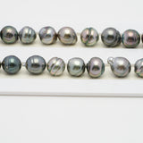 43pcs Multicolor 9mm - CL AAA/AA Quality Tahitian Pearl Necklace NL1419 OR7