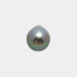 1pcs "High Luster" Green Cherry 9.2mm - DROP TOP/AAA Quality Tahitian Pearl Single LP2025 OR7