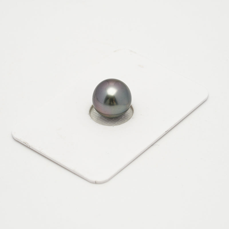 1pcs "High Luster" Aubergine 11mm - SB/NR TOP/AAA Quality Tahitian Pearl Single LP2146 OR10