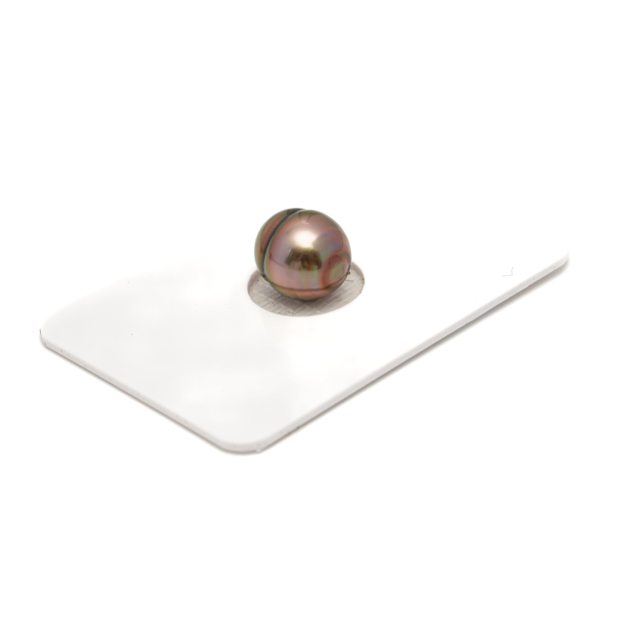 1pcs "RARE" Copper  9.5mm - CL AAA Quality Tahitian Pearl Single LP2299 HL4