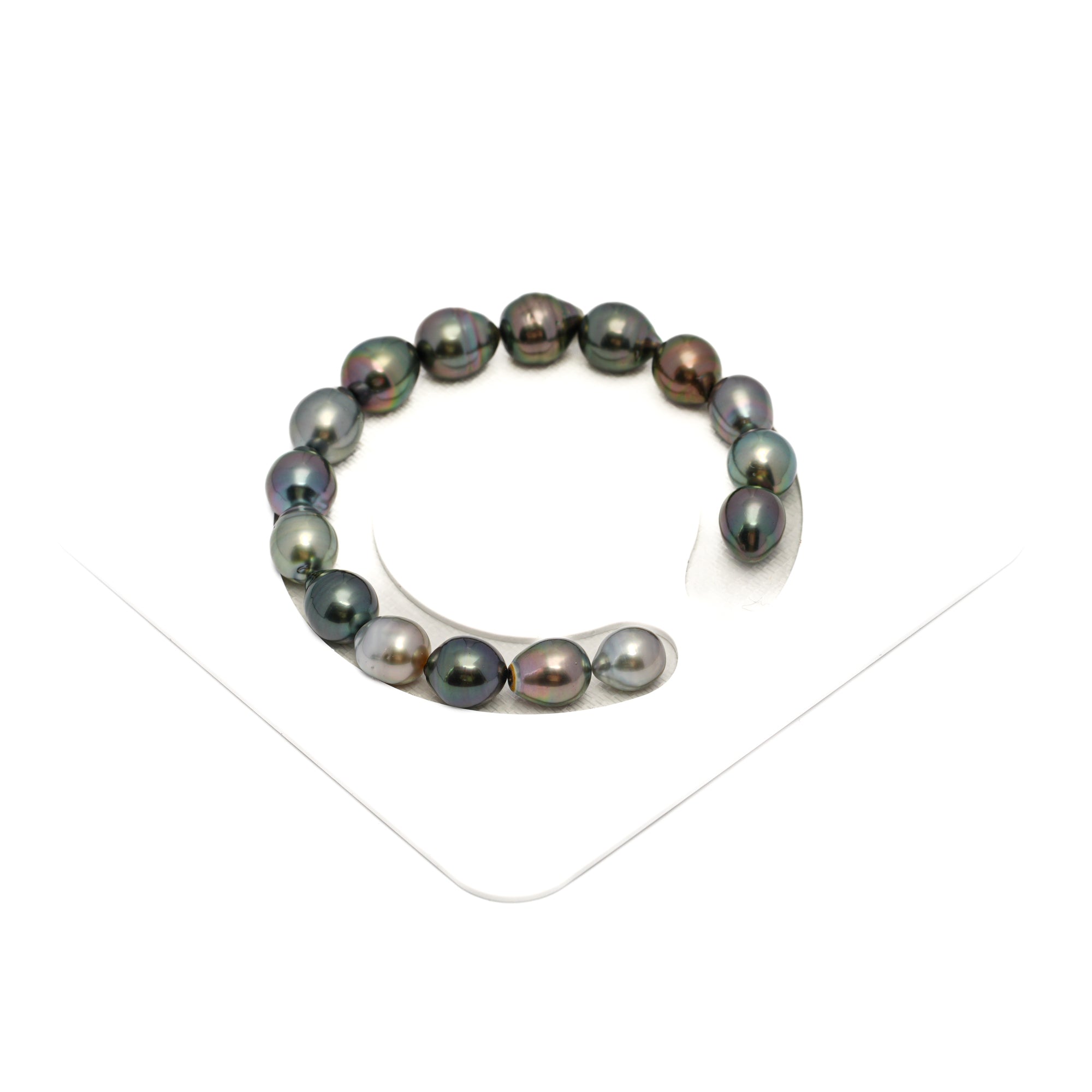 16pcs Multicolor 8-10mm - SB AAA Quality Tahitian Pearl Bracelet BR2268 HL4