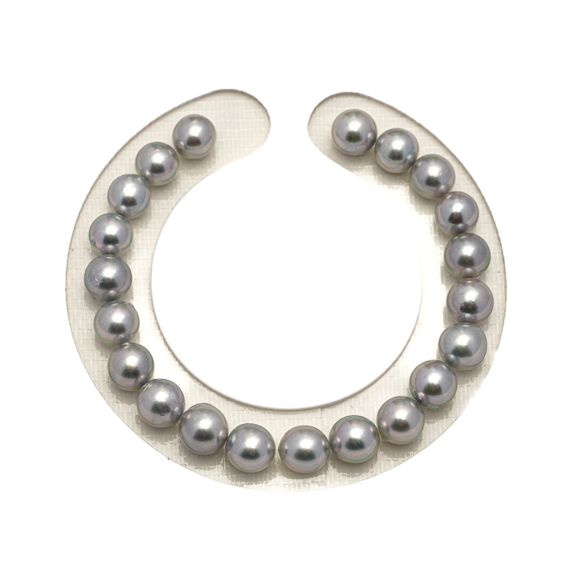 21pcs Akoya Pearl "High Luster" Silver Cherry 7.1-7.8mm - SB/NR AA/AAA Quality Bracelet AKBR2400 CMA1