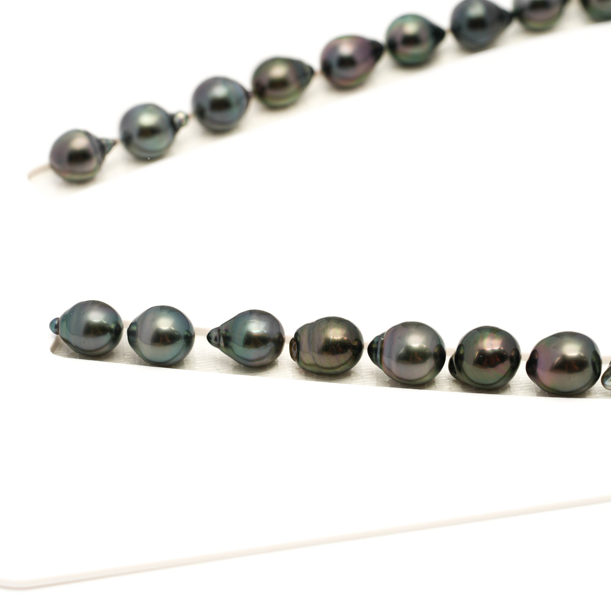 35pcs Dark 8-11mm - SB AAA Quality Tahitian Pearl Necklace NL1771 LP1