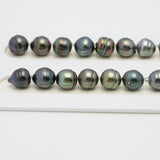 43pcs Multicolor 9mm - CL AAA/AA Quality Tahitian Pearl Necklace NL1419 OR7