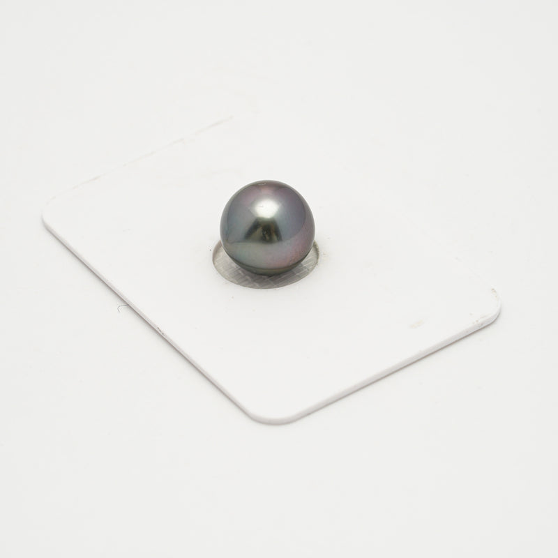 1pcs "High Luster" Aubergine 11mm - SB/NR TOP/AAA Quality Tahitian Pearl Single LP2146 OR10