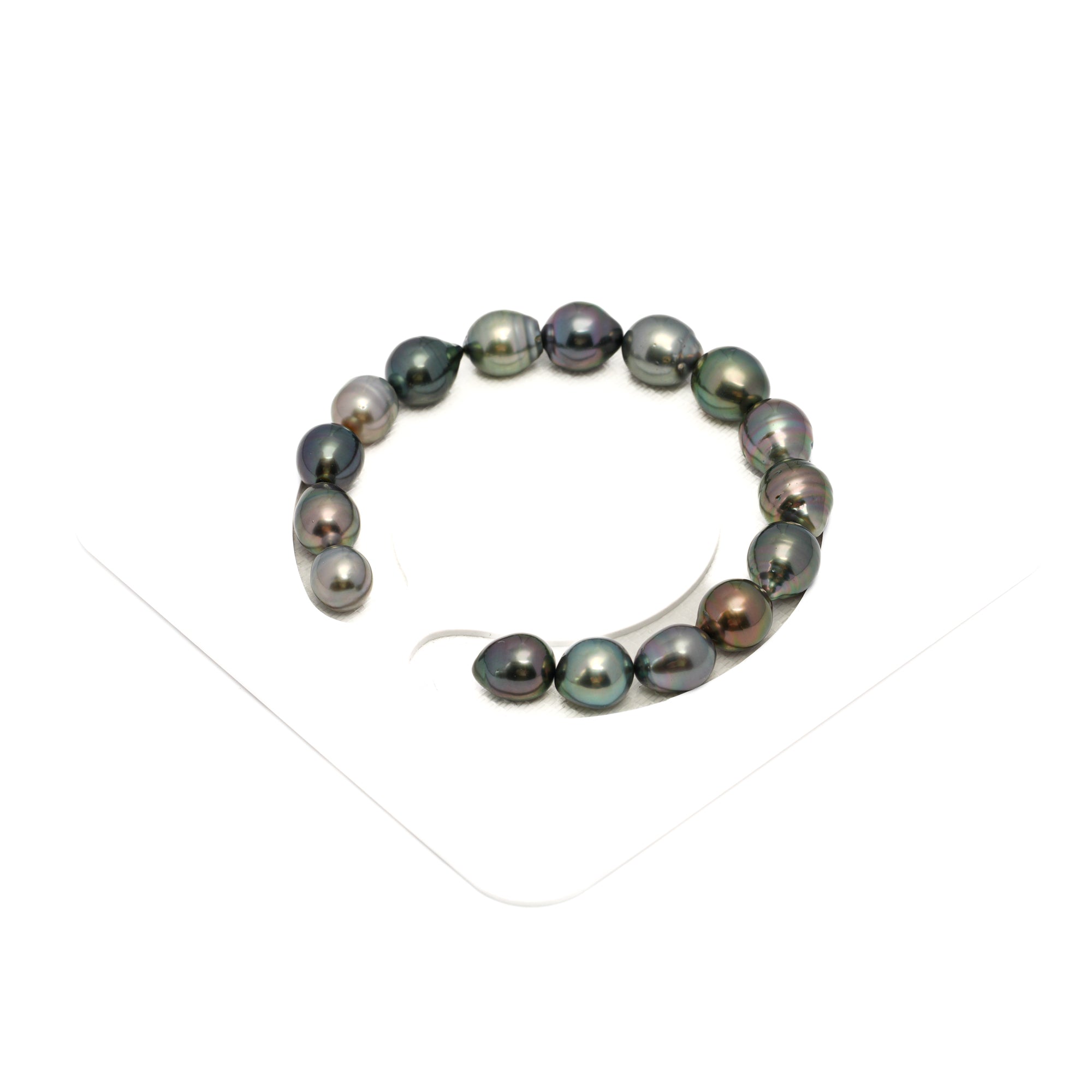 16pcs Multicolor 8-10mm - SB AAA Quality Tahitian Pearl Bracelet BR2268 HL4