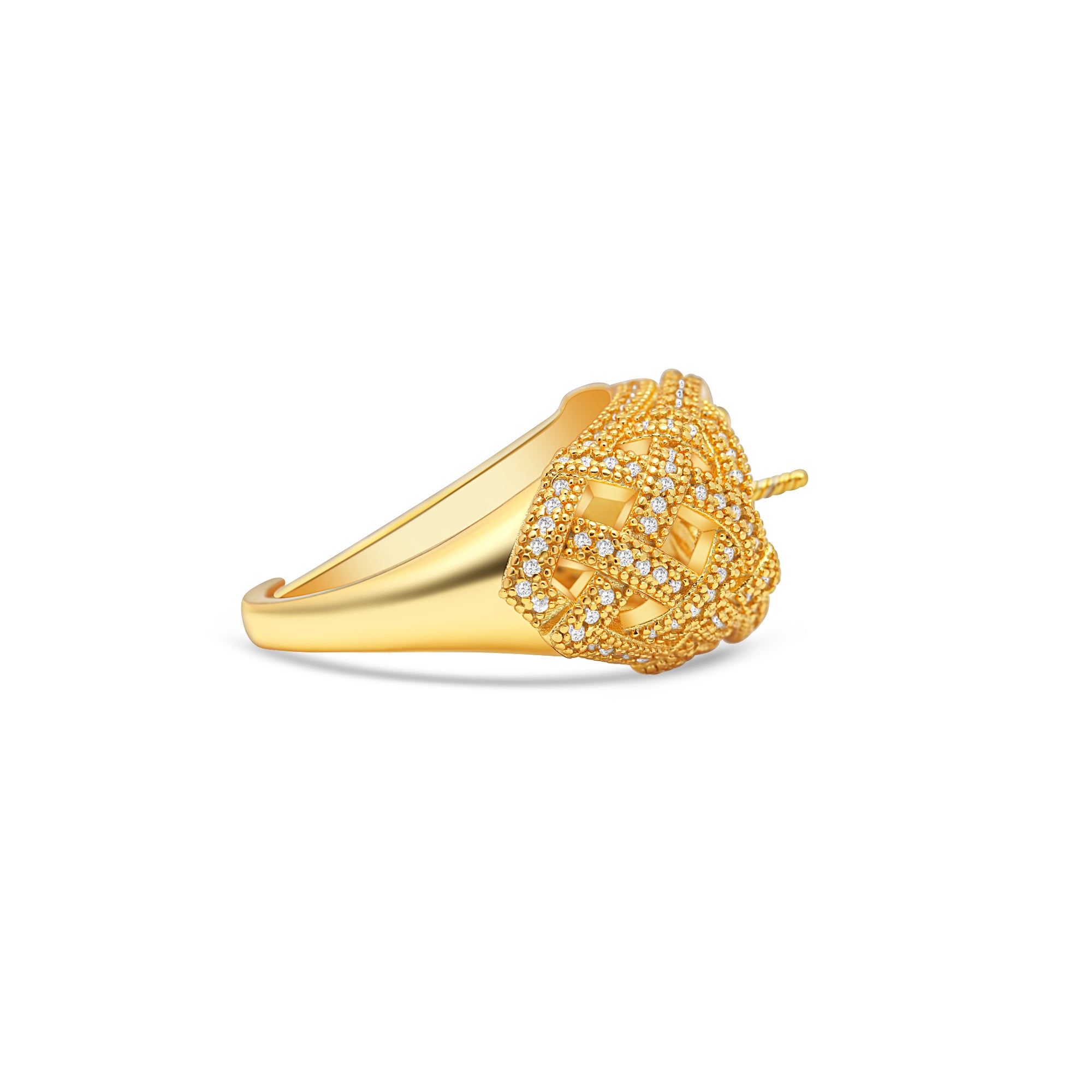 Adjustable Ring 925 Silver for pearl SC478G