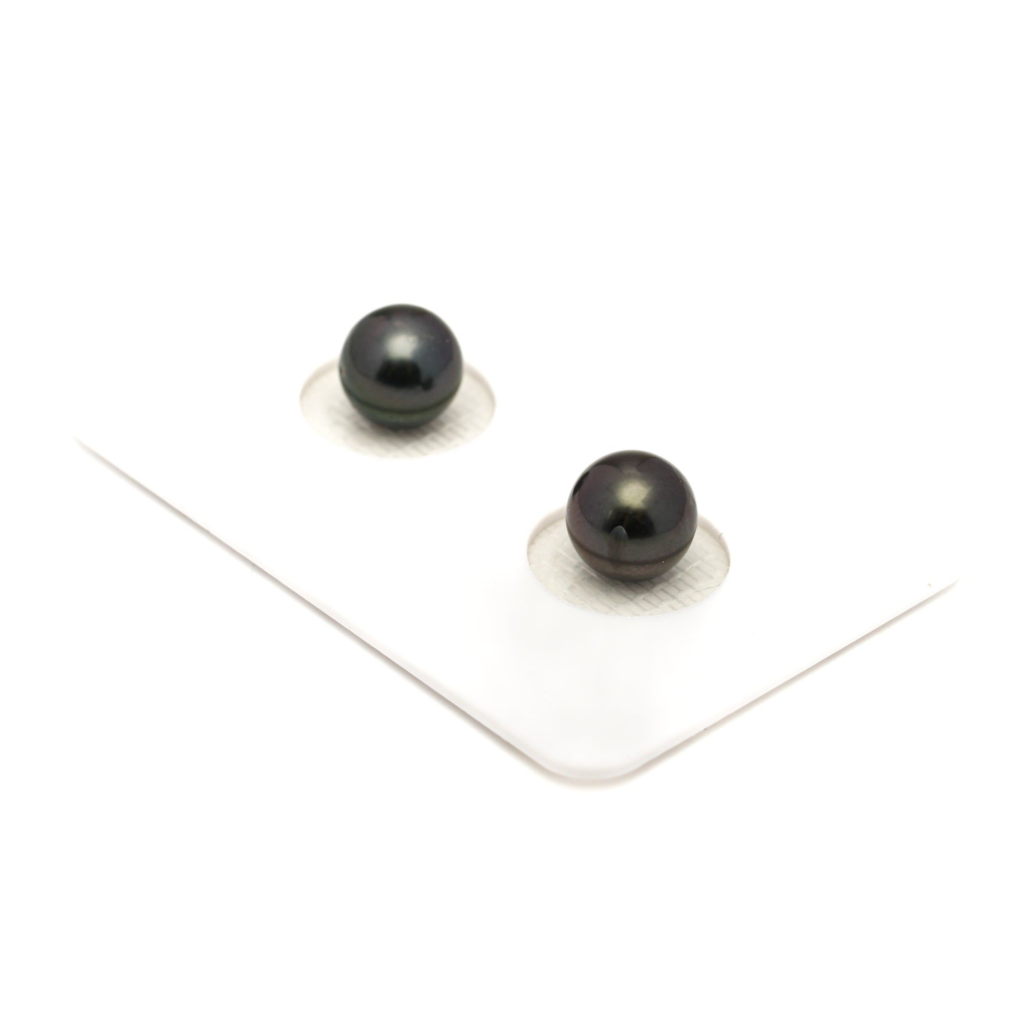 2pcs Dark 7.9mm - SR/NR AA Quality Tahitian Pearl Pair ER1897 LP1