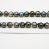 42pcs Multicolor 8-10mm - SB AAA/AA Quality Tahitian Pearl Necklace NL1513 THMIX2.6