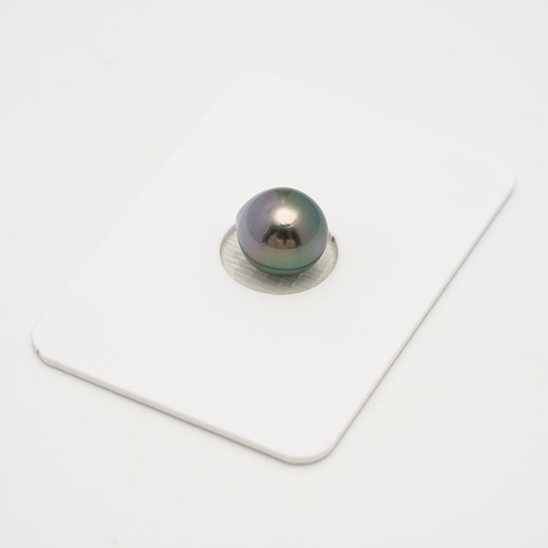 1pcs "High Luster" Green Cherry 9.2mm - DROP TOP/AAA Quality Tahitian Pearl Single LP2025 OR7