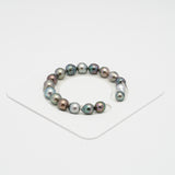 17pcs Multicolor 8-9mm - CL AAA/AA Quality Tahitian Pearl Bracelet BR2013 OR7