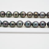 47pcs Multicolor 8-9mm - SB AAA/AA Quality Tahitian Pearl Necklace NL1404 OR7