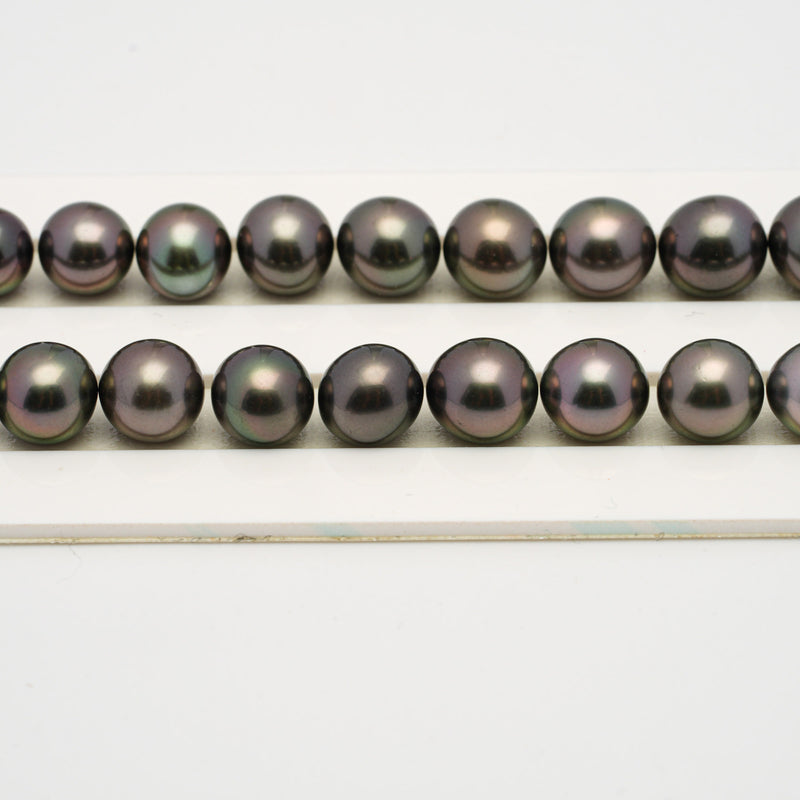 41pcs Multicolor 8-10mm - SR/NR TOP/AAA Quality Tahitian Pearl Necklace NL1517