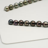 43pcs "High Luster" Mix 8-11mm - CL/SB AAA/AA Quality Tahitian Pearl Necklace NL1613 HL3