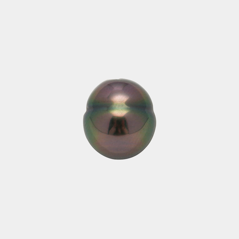 1pcs "Top Luster" Peacock 9.5mm - CL/SB AAA Quality Tahitian Pearl Single LP2131 HL3