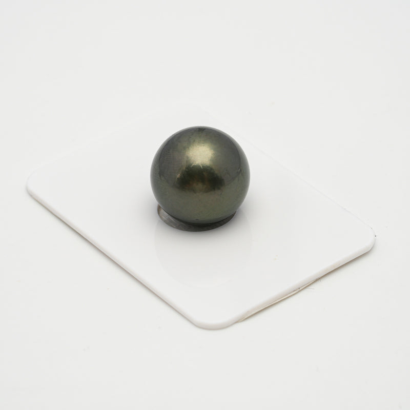 1pcs Dark Green 15.1mm - SR AA Quality Tahitian Pearl Single LP1834 TH1