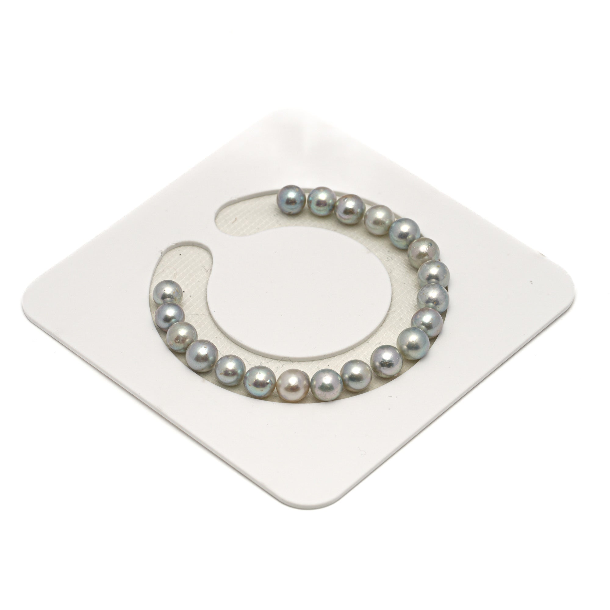 20pcs Akoya Pearl Light Mix 7.1-7.7mm - SB/NR AA/A Quality Bracelet AKBR2425 CMA1