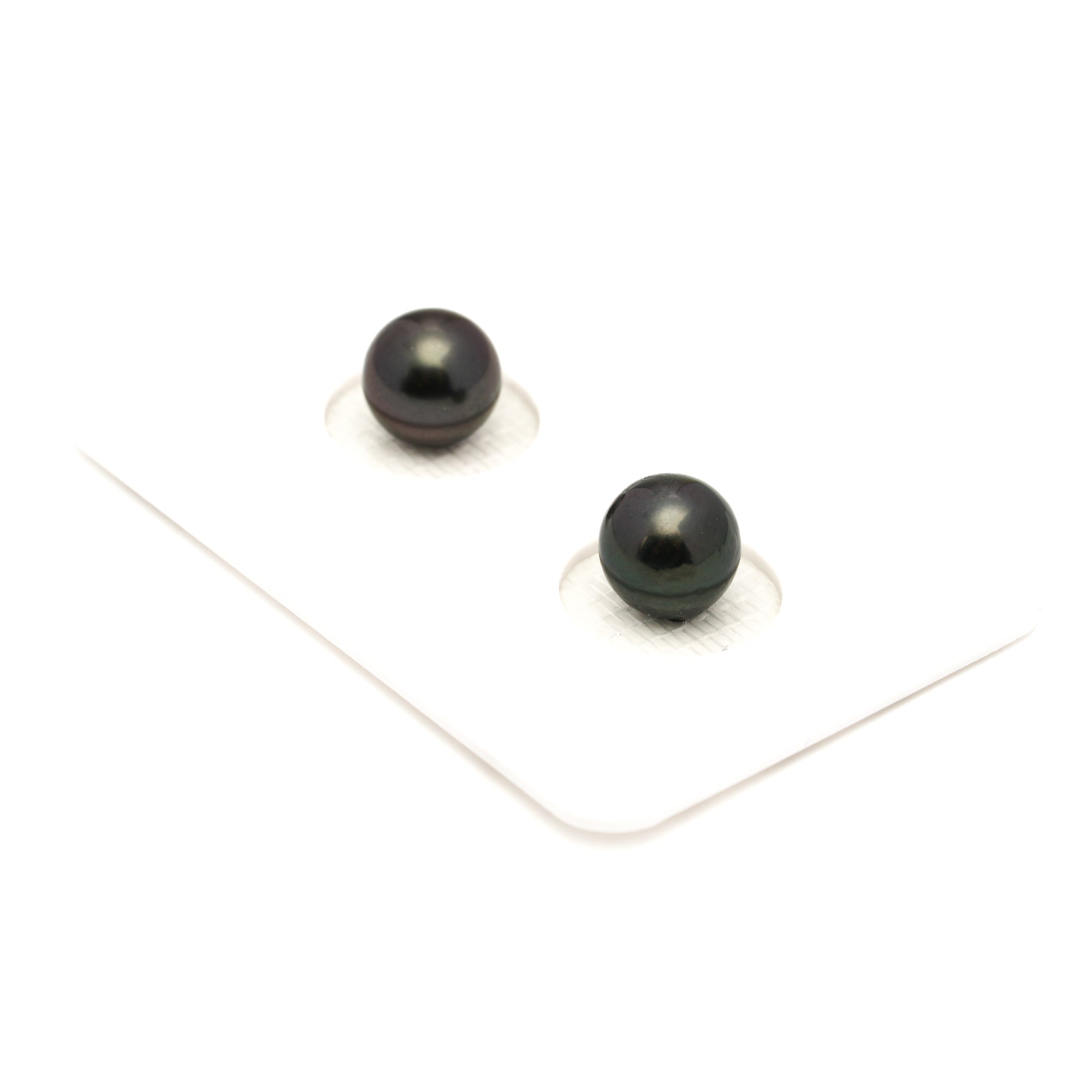 2pcs Dark 7.9mm - SR/NR AA Quality Tahitian Pearl Pair ER1897 LP1