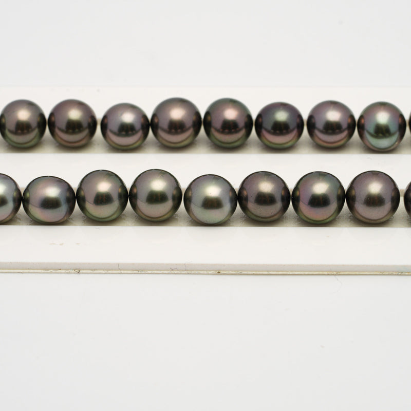 41pcs Multicolor 8-10mm - SR/NR TOP/AAA Quality Tahitian Pearl Necklace NL1517