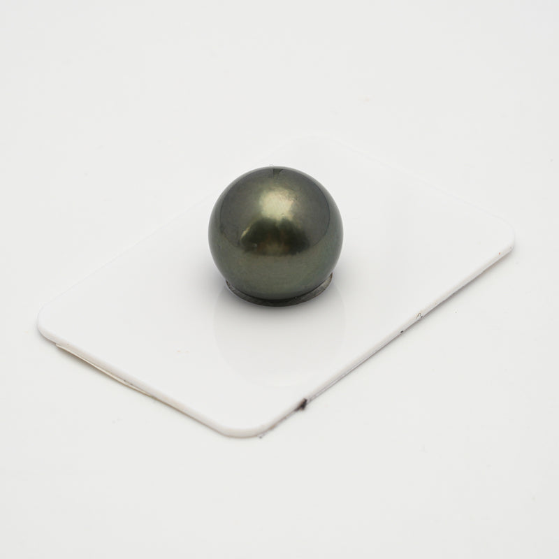 1pcs Dark Green 15.1mm - SR AA Quality Tahitian Pearl Single LP1834 TH1