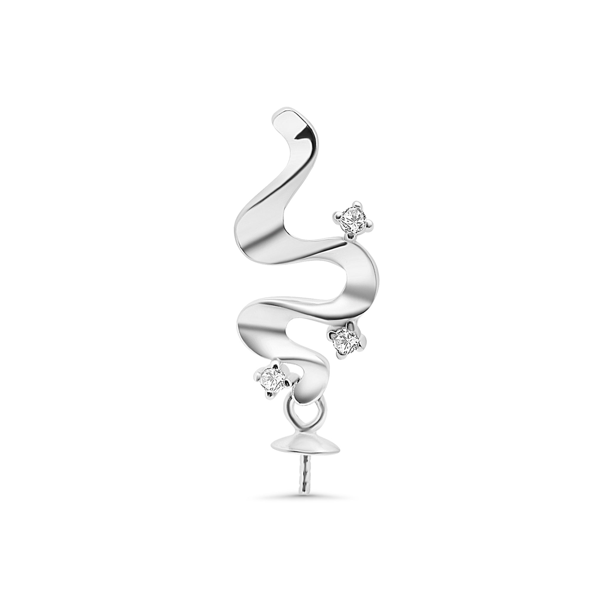 Pendant Clasp 925 Silver for Pearl SC463