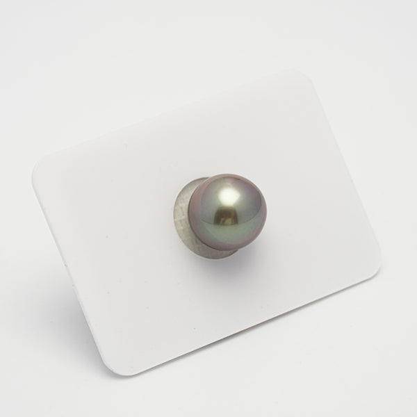 1pcs "High Luster" Green Cherry 11.5mm - SR AAA Quality Tahitian Pearl Single LP1958 A101