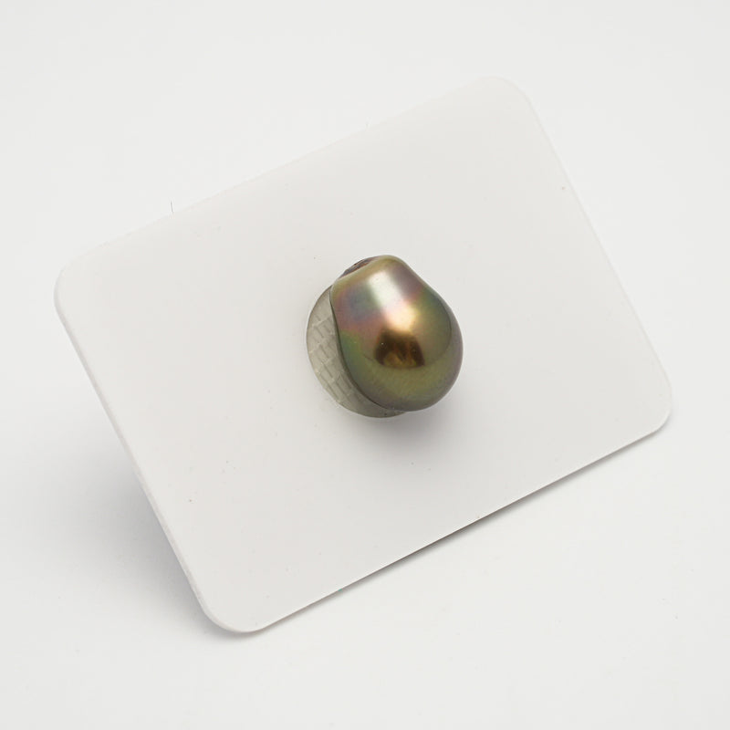 1pcs "High Luster" Green 10.3mm - SB AAA/AA Quality Tahitian Pearl Single LP1894