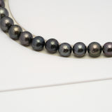 49pcs Dark 8-10mm - SR/NR AA/A Quality Tahitian Pearl Drilled Necklace NL1583 CMP4