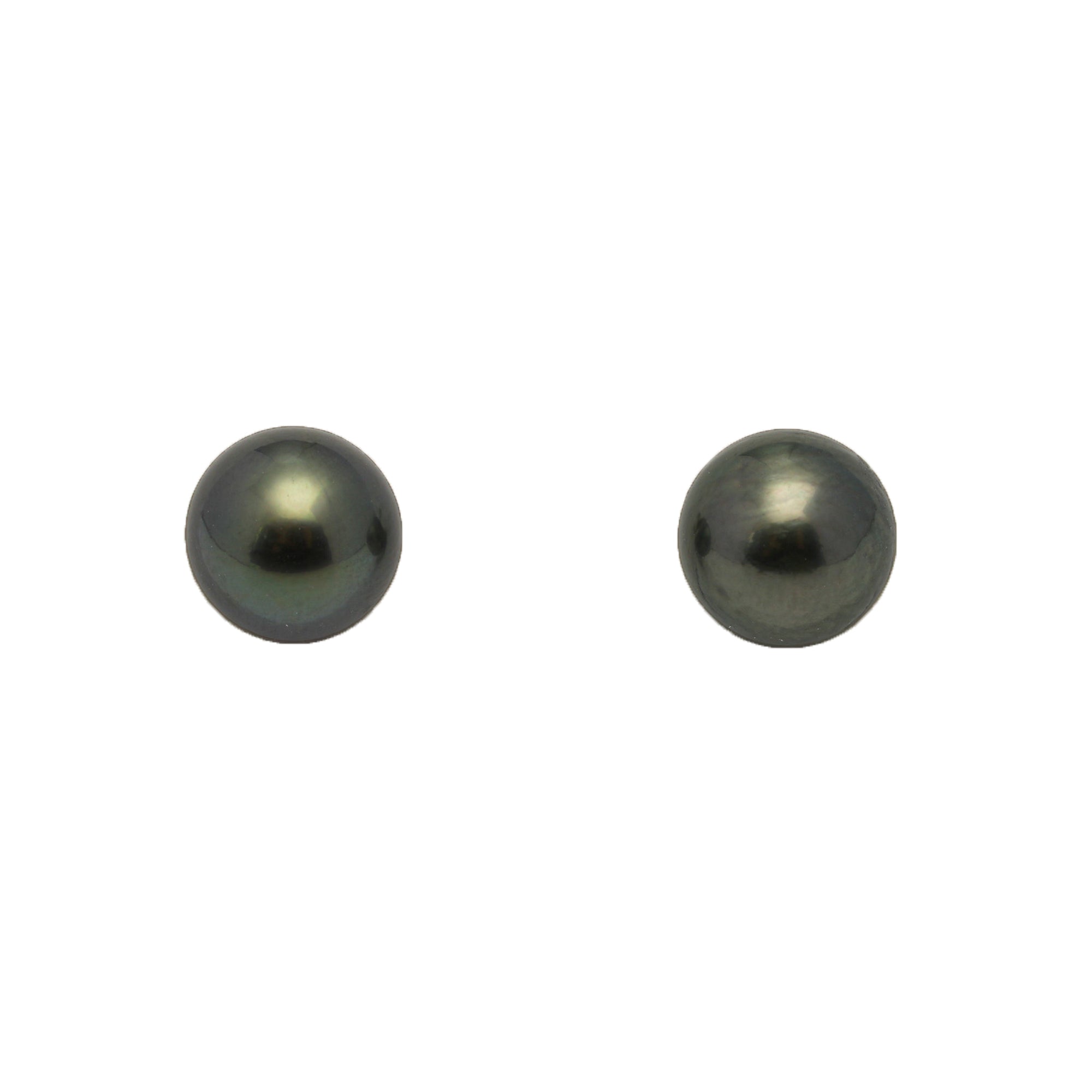 2pcs Dark Green 8.9mm - SR AA Quality Tahitian Pearl Pair ER1898 LP1