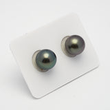 2pcs Light 11.2mm - SR AAA Quality Tahitian Pearl Pair ER1489