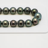 47pcs Green 8-11mm - SR AA/AAA Quality Tahitian Pearl Necklace NL1541 THMIX3