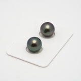 2pcs Light 11.2mm - SR AAA Quality Tahitian Pearl Pair ER1489