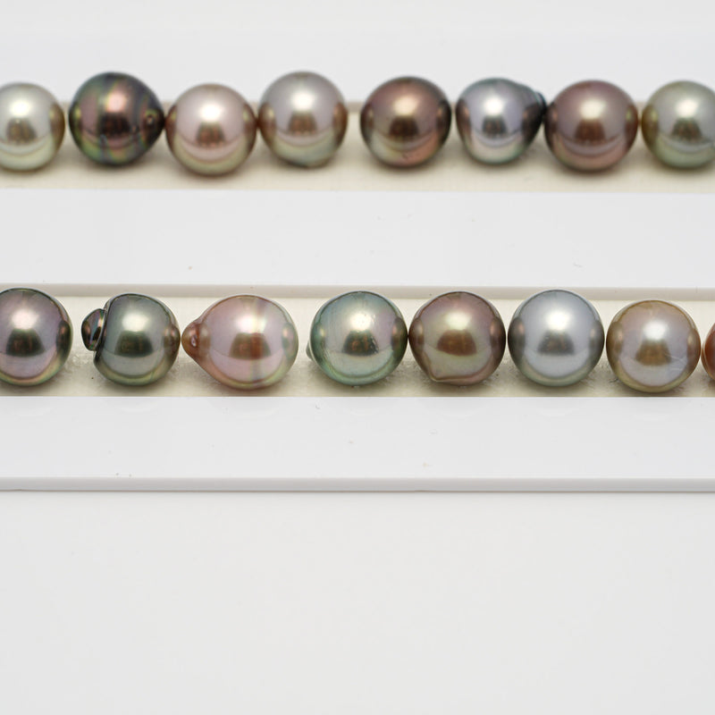 48pcs Multicolor 8-10mm - SB AAA/AA Quality Tahitian Pearl Necklace NL1530 A101