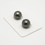 2pcs Dark Cherry 11-11.3mm - RSR AAA Quality Tahitian Pearl Pair ER1568 A88