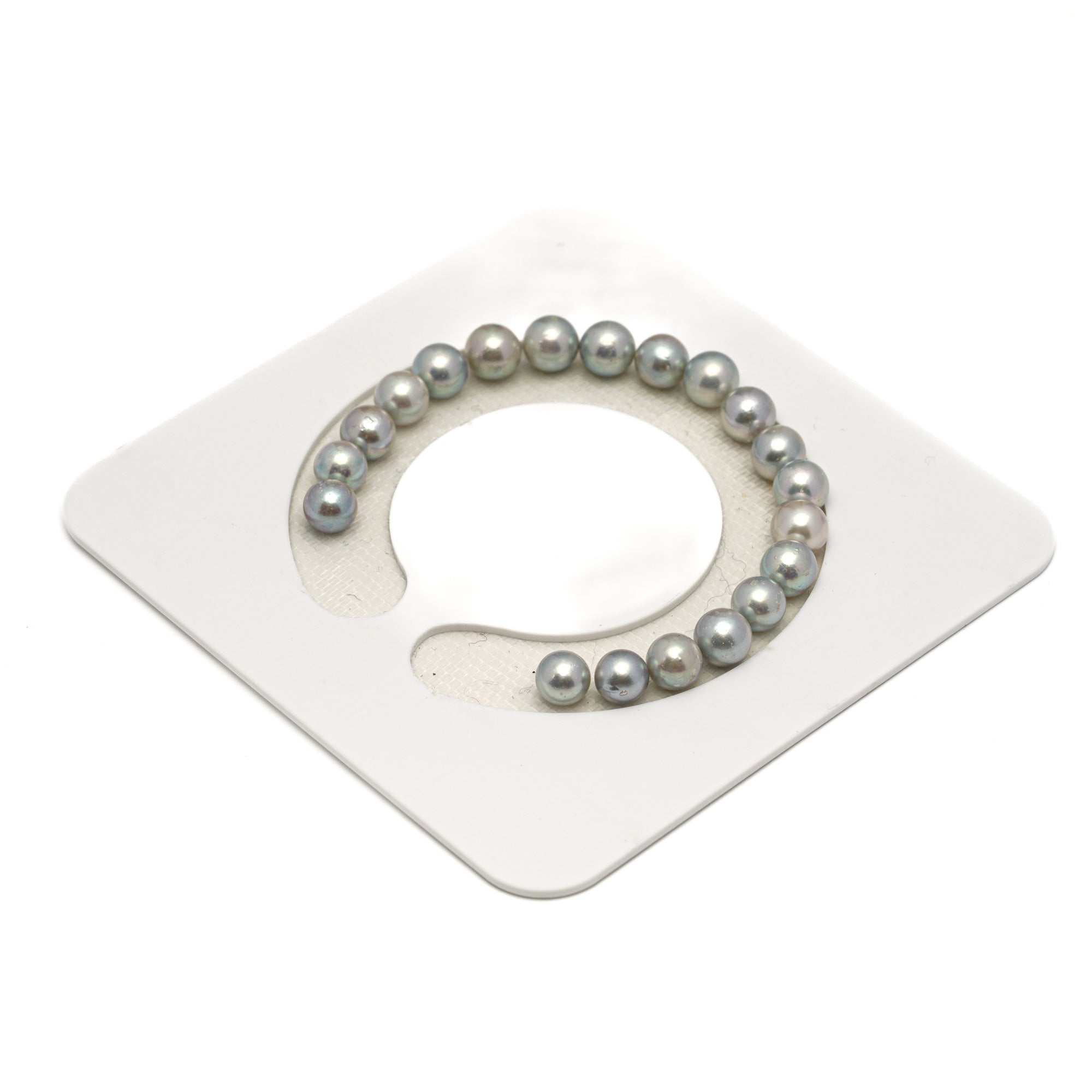 20pcs Akoya Pearl Light Mix 7.1-7.7mm - SB/NR AA/A Quality Bracelet AKBR2425 CMA1