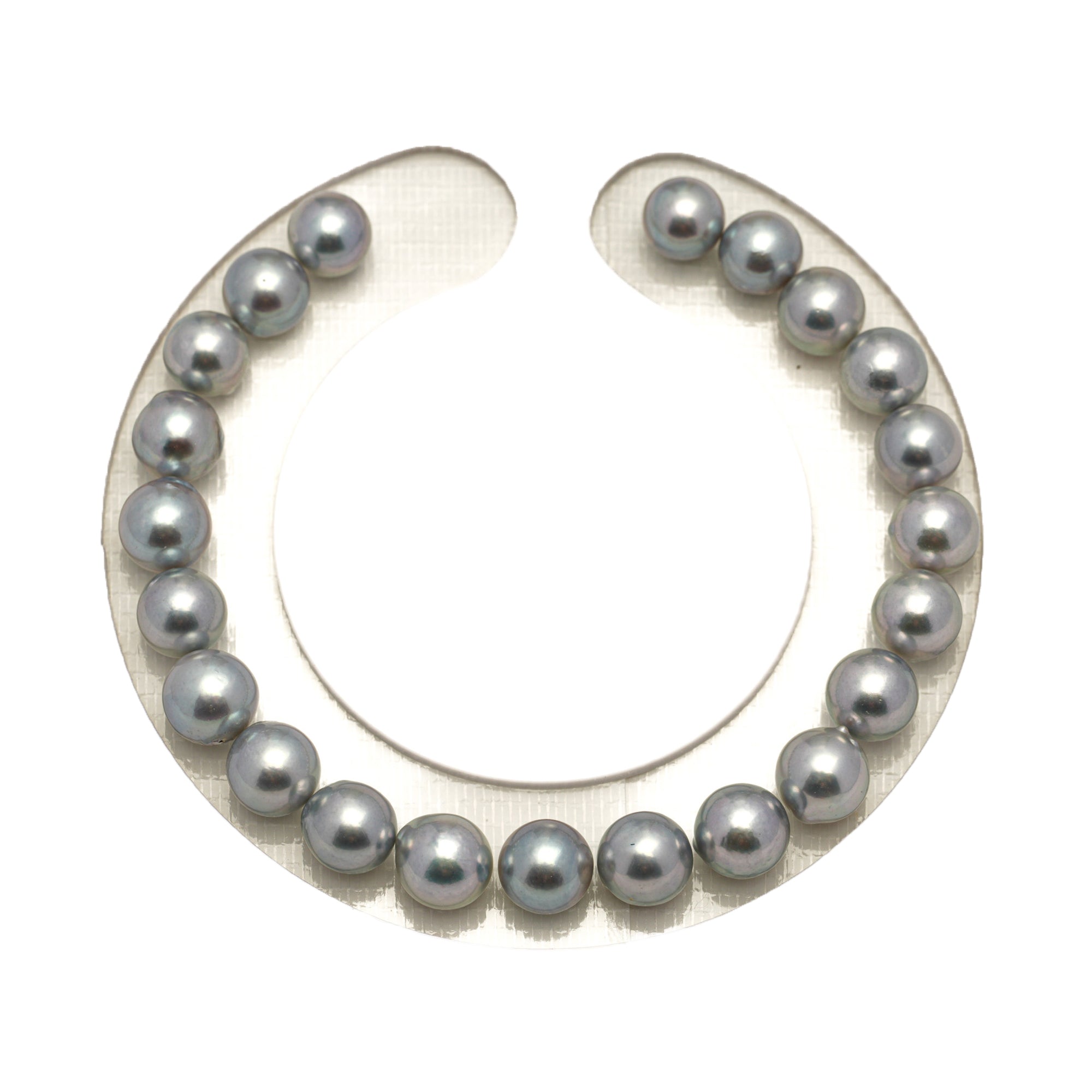 22pcs Akoya Pearl "High Luster" Silver 7.1-7.6mm - SB/NR AA/AAA Quality Bracelet AKBR2401 CMA1