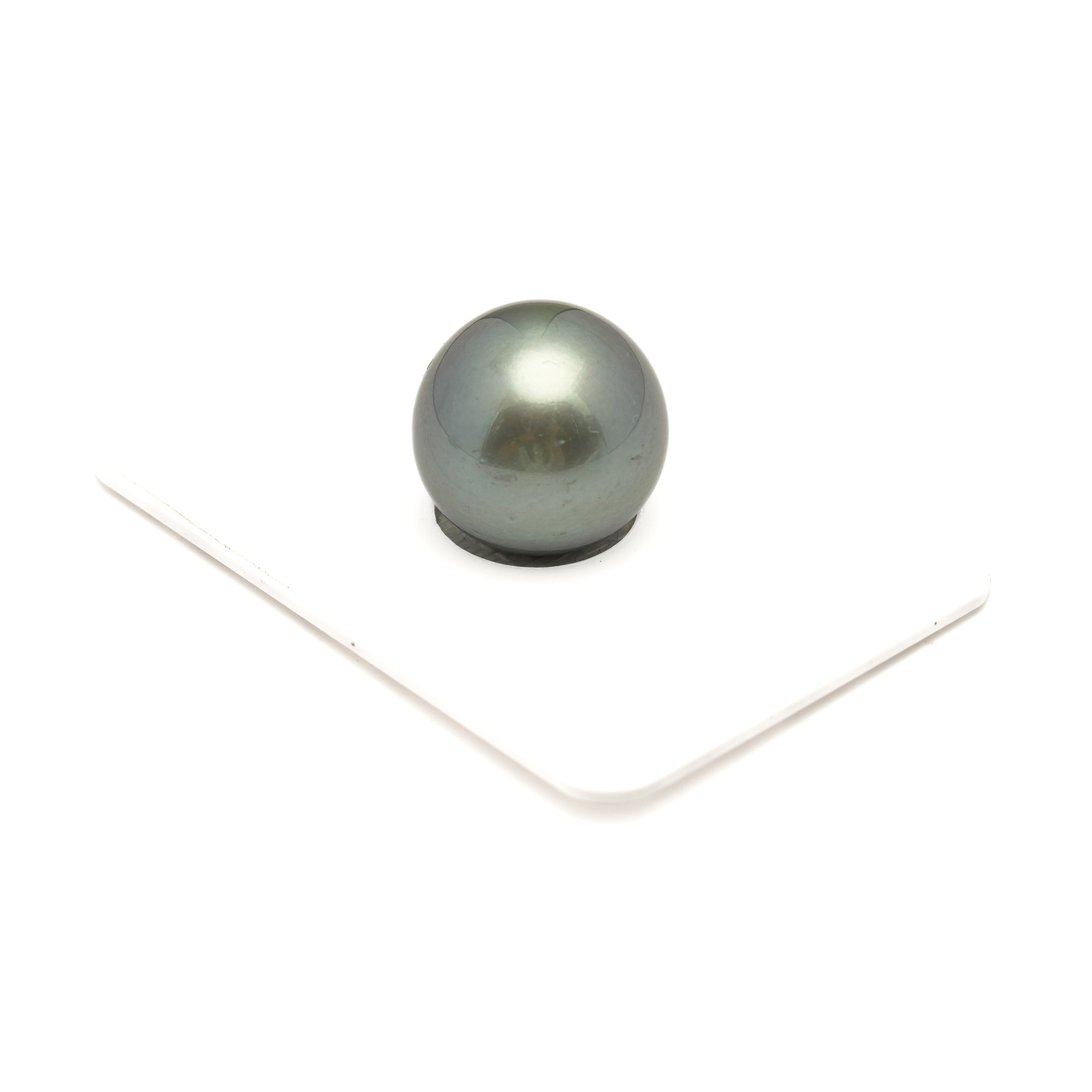 1pcs "Mid Luster" Silver Gray 15.4mm - RSR AAA/AA Quality Tahitian Pearl Single LP2511 CMP11